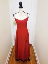 NWT REFORMATION Jaelin Dress Red Size 8 $200