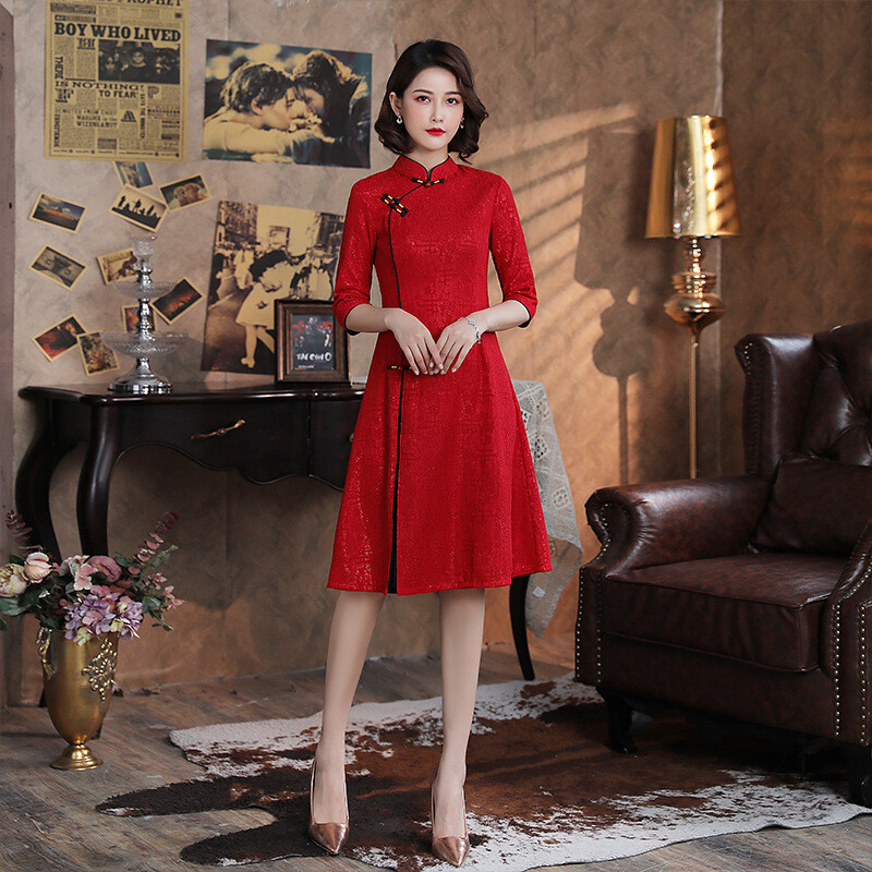 knee length dresses for ladies Buy Ethnic Motifs A-Line Midi Dress for Women – Stylish & Unique main image 1