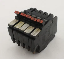 FPE NC115 Red Handle Circuit Breakers (Lot of 5)