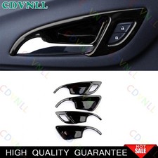 Tazón de puerta interior negro brillante para Chevy Equinox 2018-2024