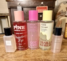 New, Lot of 5 Full  Travel Size Victoria  s Secret PINK Body Mists- See Desc