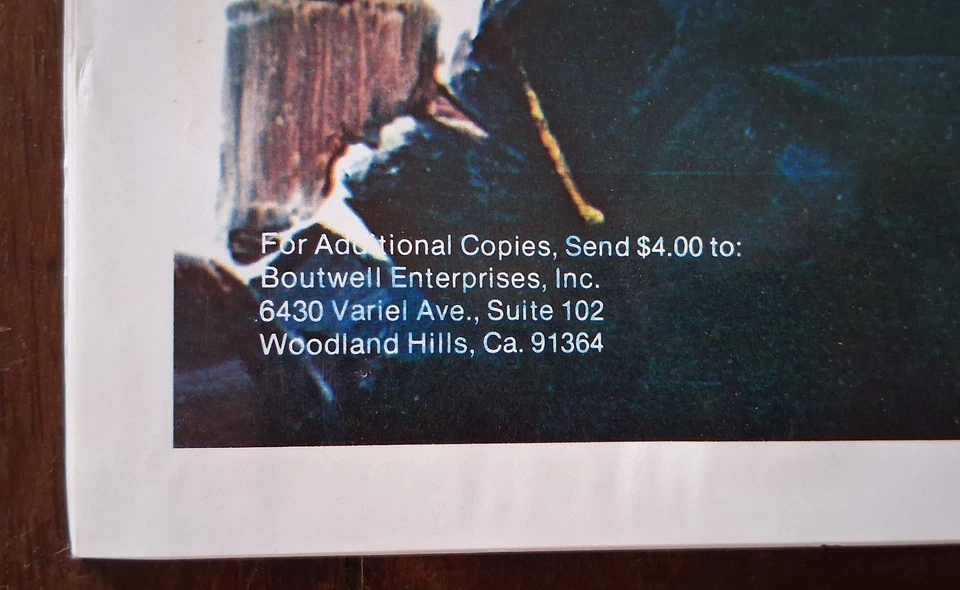 Póster vintage 1976 AUCOIN 22 x 34 Gene Simmons - NUEVO NOS en muy buen estado+ Foto 2 de 4