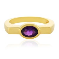 Cavill Amethyst Ring Damen Sterlingsilber 925 Vergoldet Oval 1,08Ct Modern-