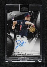 2025 Topps Chrome Black Auto DJ Herz #CBA-DH Auto 19c6