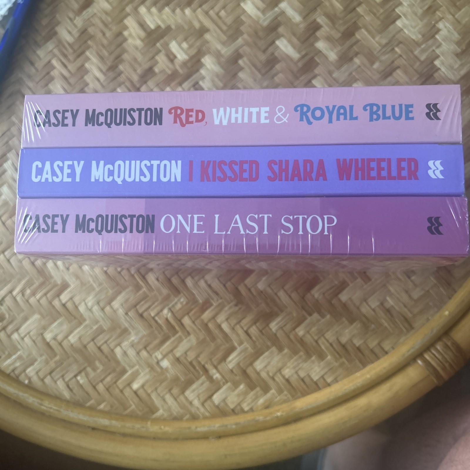 Casey McQuiston-3 Books-NEW-Red,White,Royal Blue,One Last Stop,I Kissed Sara…..