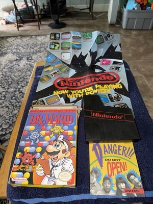 Dr. Mario (Nintendo Entertainment System, 1990) Box , Game Case And Poster F/S