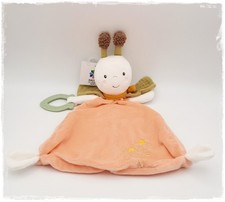 *•. Topomini - Schmusetuch Schmetterling Biene Käfer - apricot - 30 cm - NEU .•*