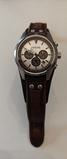 Fossil Coachman Braun Leder Armband Edelstahl Gehäuse Armbanduhr(CH2565P)