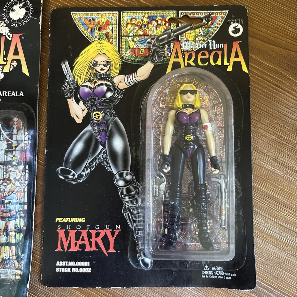 Figuras de acción Warrior Nun Areala y Shotgun Mary prensa antártica selladas de fábrica Foto 2 de 4