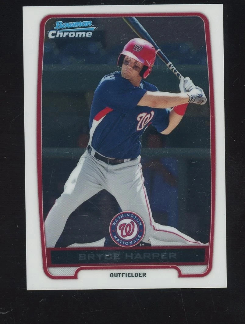 Bryce Harper 2012 Bowman Chrome BCP10 RC Rookie Card Phillies Nationals MVP