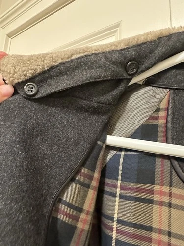 Hickey Freeman Charcoal Gray Wool Overcoat Size 42 image 13