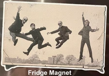 Beatles jumping skeletons fridge magnet CARDIOLOGY 3x4.5 refrigerator, parody
