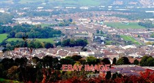 PHOTO  CASTELL CAERFFILI / CAERPHILLY CASTLE SEEN FROM CAERPHILLY MOUNTAIN 2015.