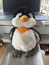 GANZ WEBKINZ HM132 BLACK  WHITE PENGUIN NO CODE PLUSH/STUFFED ANIMALS