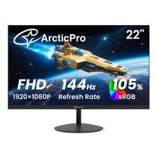 ArcticPro 22 Inch Gaming Monitor 144Hz, FHD Computer Monitor, 105% sRGB | 108...
