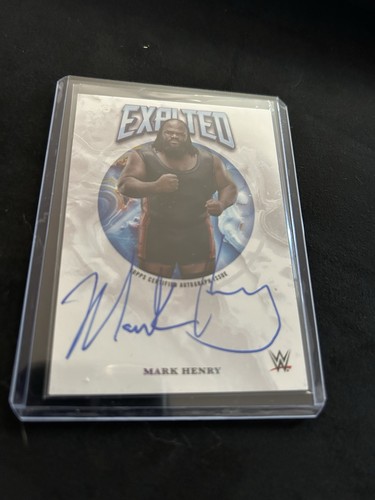 WWE Mark Henry Exalted Autographed Card