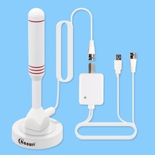 Small Indoor Amplified HDTV Antenna with Signal Booster Amplifier, 2023 Ampli...