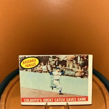 Rocky Colavito 1959 Topps Baseball Thrills Great Catch #462 - Cleveland VG