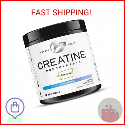 Muscle Feast Creapure Creatine Monohydrate Powder, Vegan Keto Friendly Gluten-Fr