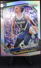 2025 Panini Prizm #83 Aziaha James (RC) Silver Prizm & BASE CARD - Dallas Wings