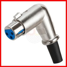XLR 3P Female Jack Microphone Connector Right Angle
