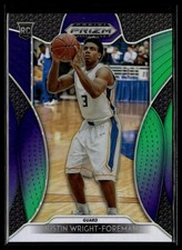 2019 Panini Prizm Draft #55 Justin Wright-Foreman Prizms Purple Green /199