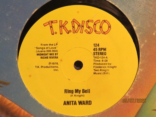 ANITA WARD " RING MY BELL " 12" MAXI SINGLE RD VG - Picture 1 of 2