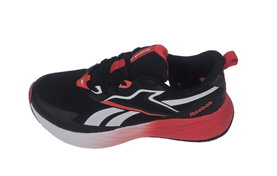 Men's Running Shoes 13 Reebok Verse Black White Red Athletic Sneakers Cushioned