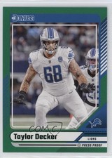 2024 Panini Donruss Green Press Proof Taylor Decker #281 0h1