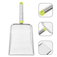 Fine Litter Scoop Stainless Steel Scooper Heavy Duty Cat for Pine Pellets