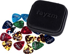 Gitarren Plektren 40 Stück Celluloid Picks in Farben und Stärken verschieden