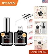 Ultra-Durable Gel Nail Glue - 15ml, Toxin-Free Adhesive for Flawless Manicures