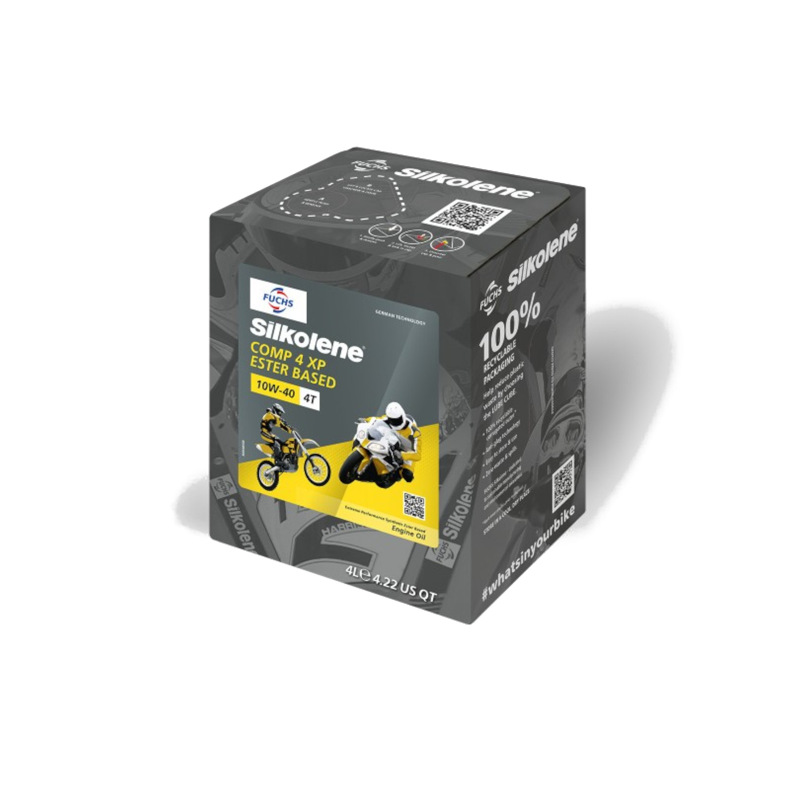 Silkolene Engine Oil COMP-4 XP 10W40 4 Litre Cube