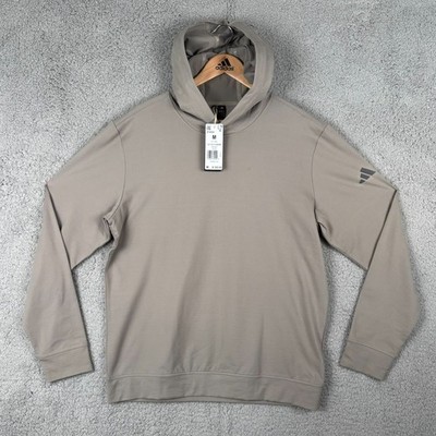 Adidas Ultimate365 Elevated Golf Pullover Hoodie NWT Putty Beige Mens M JF4924