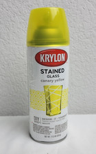 Krylon Stained Glass Aerosol Spray Paint, Canary Yellow, 11.5 oz K09035000