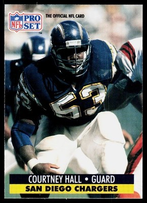 1991 Pro Set Courtney Hall #284 San Diego Chargers