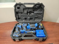 Kobalt 24V Li-Ion Cordless 3-Tool Combo Kit, Drill,  Impact Driver & Light