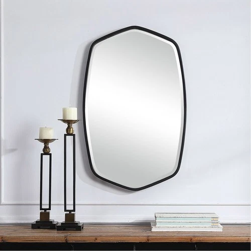 Uttermost 09699 Duronia 36 X 22 inch Satin Black Wall Mirror - Picture 7 of 7