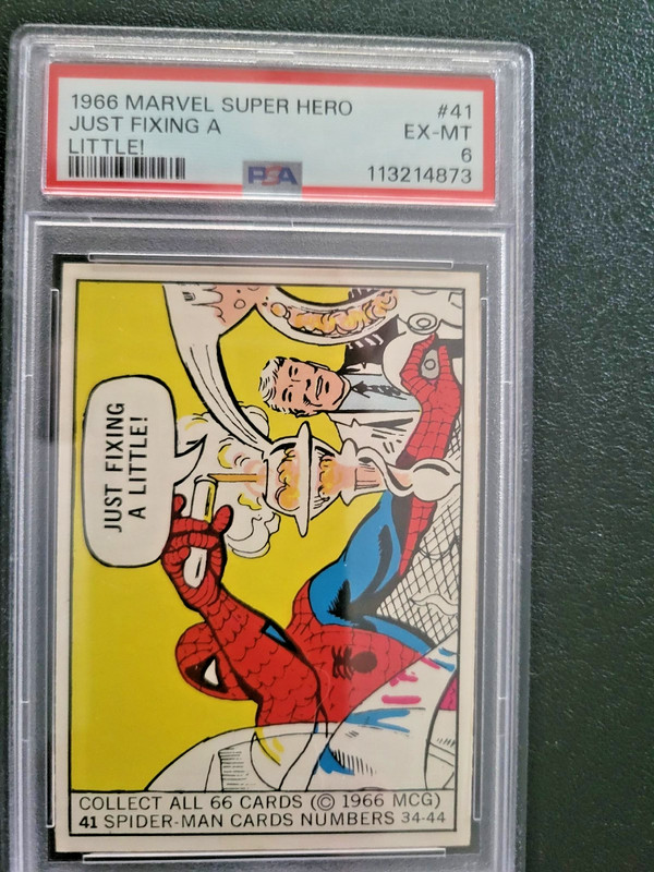 1966 Donruss Marvel Super Heroes #41 PSA 6.0 EX/MT VINTAGE Spider Man!