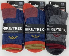 Darn Tough 1466 Vermont X3 Micro Crew Mid Calf Cushioned Socks Denim Size M