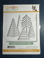 NEW Simon Says Stamp-ECLECTIC TREE OUTLINES Die - Christmas, Holiday, Winter
