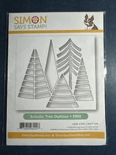 NEW! Simon Says Stamp-ECLECTIC TREE OUTLINES Die - Christmas, Holiday, Winter