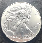 2018 American Silver Eagle, 1 oz .999 Fine Silver, BU, MS, STUNNING, #0160