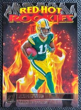 2023 Panini Donruss Jayden Reed #RHR-8 Red Hot Rookies RC Packers