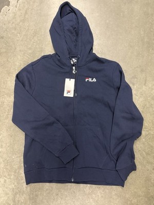 New Size Medium  W/Tags FILA Zip up Hooded Sweatshirt $70 Retail