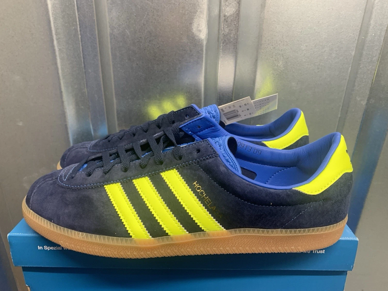 ADIDAS SPZL HOCHELAGA SPECIAL BLUE MONTREAL HQ9950 TAGLIA UK 10 NUOVE CON ETICHETTE E IMBALLATE
