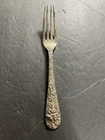 Stieff Co. 1915 Pattern, Princess Hand Chased Sterling Silver Child’s Fork Mono