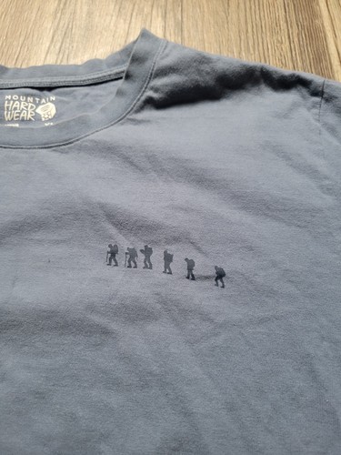 Mountain Hardwear T Shirt Mens XL Blue Outdoors Hiking Casual Mt Everest Comfort - Picture 5 of 9