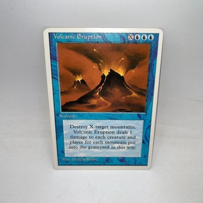 Volcanic Eruption Rare Fourth Edition Magic: The Gathering Lightly Played