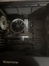 gaming pc black great condition with led lights inside rarely used (used 3 times